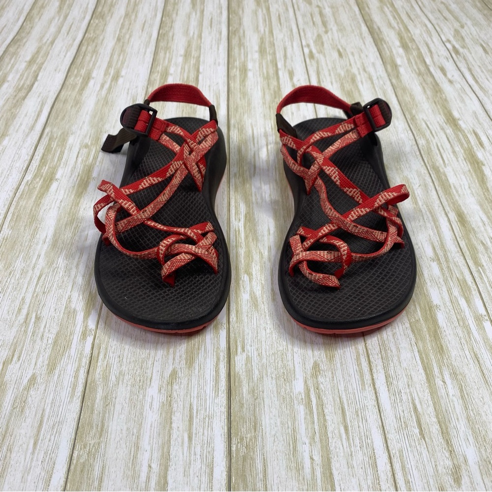 Chaco ZX/2 Classic Sandals in Red Orange - Picture 2 of 11